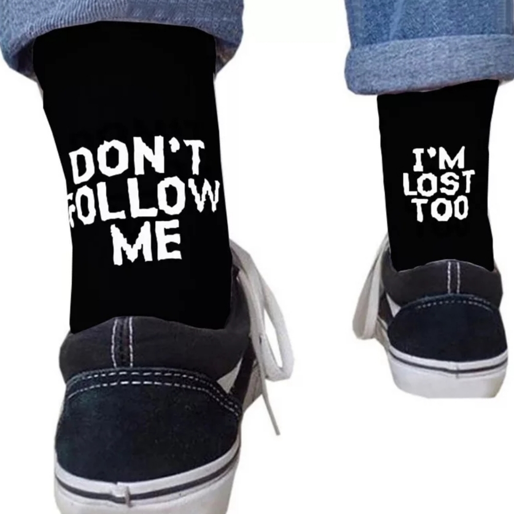 Socks "don't follow me"